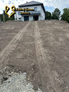 Oczyszczenie terenu, niwelacja, ziemia - Etap 1 - Niegowonice k. Zawiercia dół po niwelacji 2