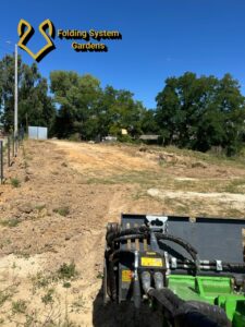 Oczyszczenie terenu, niwelacja, ziemia - Etap 1 - Niegowonice k. Zawiercia wstępna niwelacja