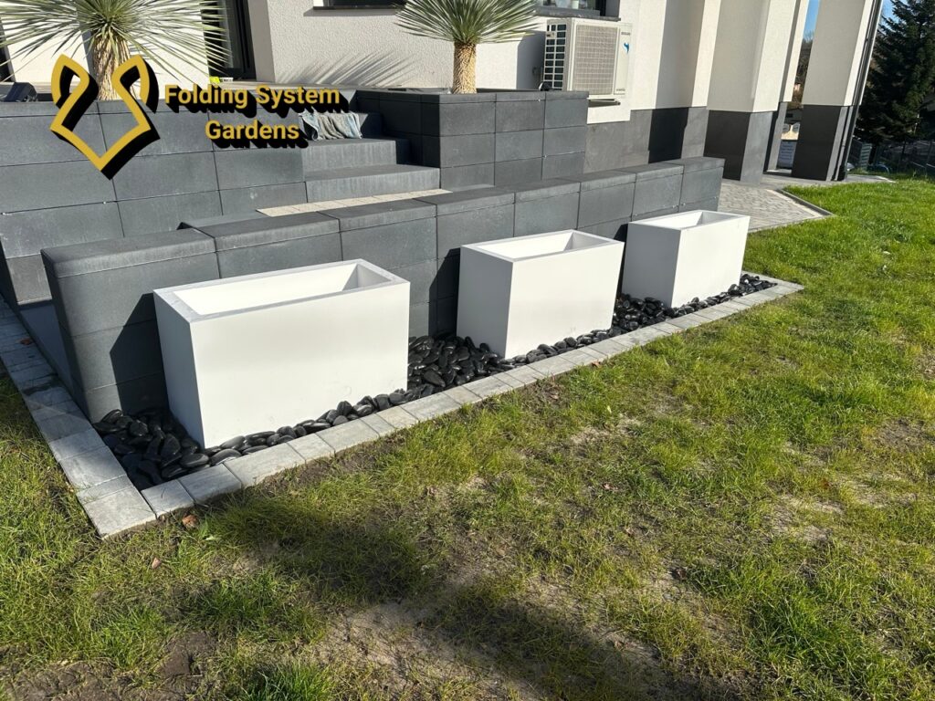 Przygotowanie rabat pod nasadzenia – Etap 5 – Niegowonice k. Zawiercia