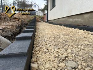 Odwodnienie, opaska, ścieżka, placyk, schody – Etap 2 – Grabowa k. Zawiercia